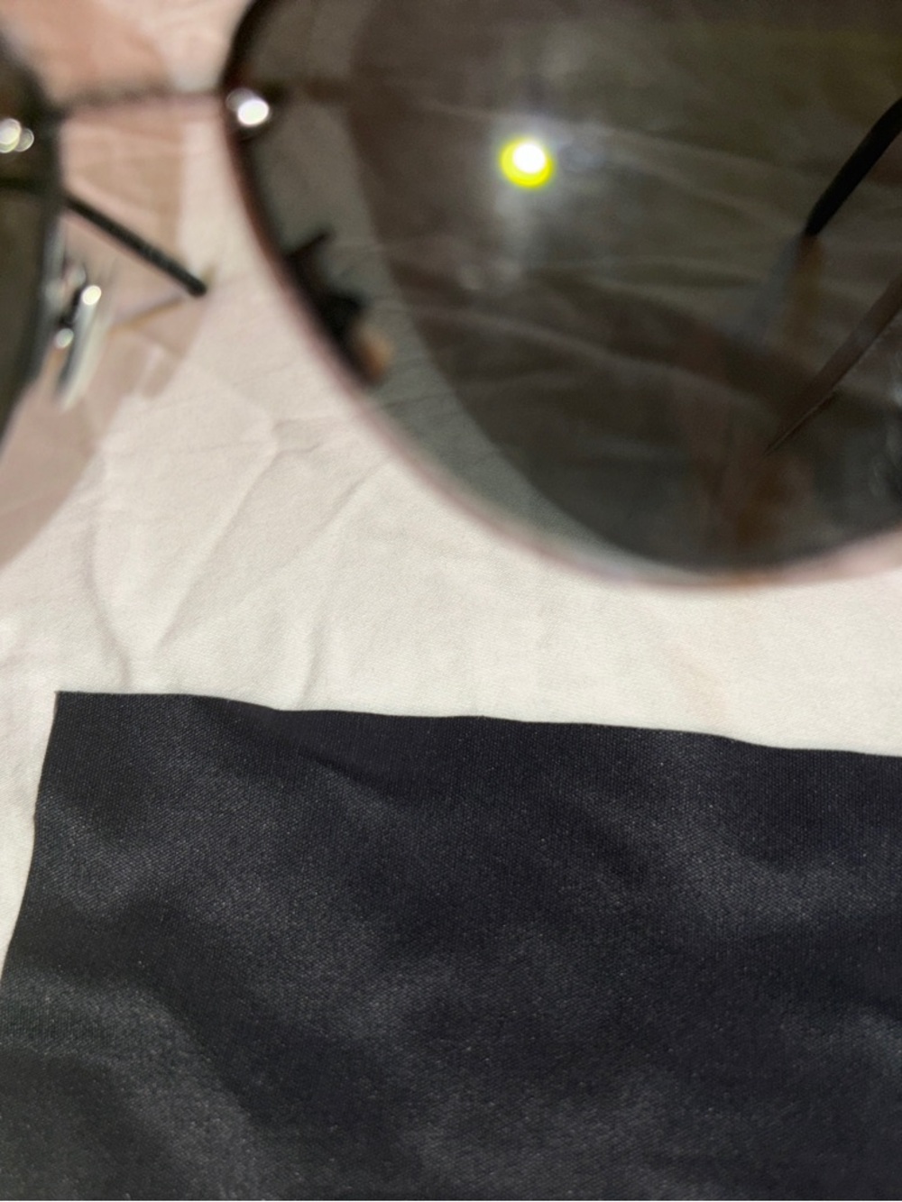 Saint Laurent Black Metal Aviator Sunglasses with Case - Picture 12 of 13